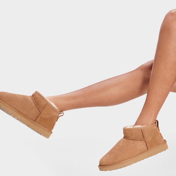 UGG ULTRA MINI CLASSIC BOOTS CHESTNUT NIB READY TO SHIP - Picture 5 of 11